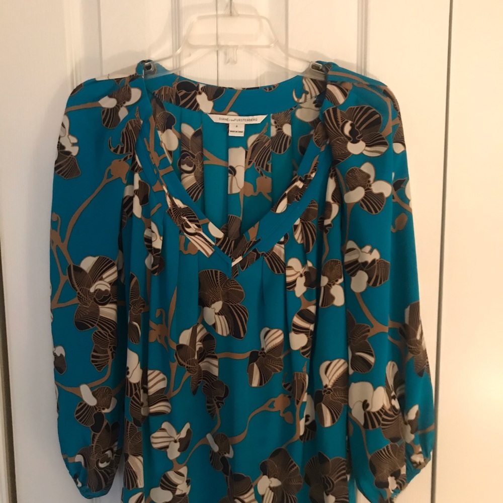 DVF silk blouse